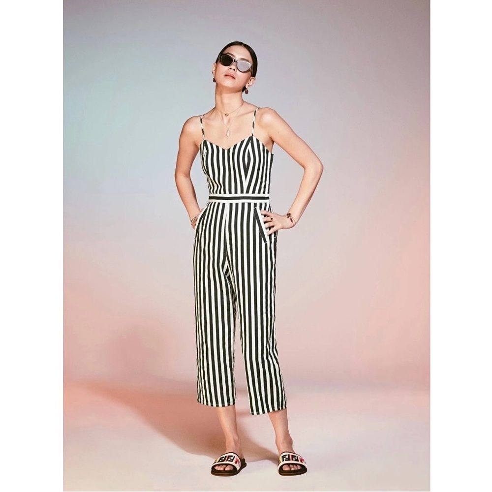 Mother - The Cut It Out Jumpsuit in Sea Daze